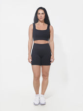 Conjunto ALIVAH Preto — top, legging e short