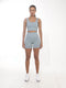 Conjunto ALIVAH Azul Claro — top, legging e short